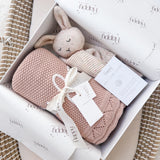 Build Your Own - Baby Blanket & Knitted Bunny Comforter Gift Set - Personalise Me