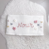 Baby Blanket with Flowers - Personalise Me