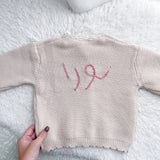 Knitted Cardigan - Hand Embroidered - Personalise Me