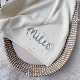 Pointelle Cotton Baby Blanket - Personalise Me