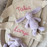 Personalised Cardigan & Bunny Gift Set - Personalise Me