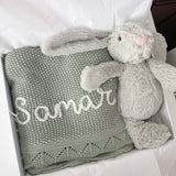 Build Your Own - Bunny & Blanket 2-Piece Gift Set - Personalise Me