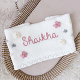 Baby Blanket with Flowers - Personalise Me