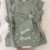 Build Your Own - Baby Blanket & Knitted Bunny Comforter Gift Set - Personalise Me