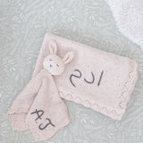 Knitted Cotton Bunny Dou-Dou Comforter - Speckled Beige