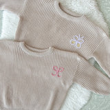 Knitted Sweater - Hand Embroidered - Personalise Me