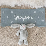 Star Blanket, Bunny & Teether 3-Piece Gift Set - Personalise Me