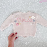 Knitted Cardigan - Hand Embroidered - Personalise Me