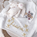 Baby Blanket with Bows - Personalise Me