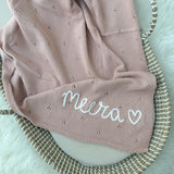 Pointelle Cotton Baby Blanket - Personalise Me