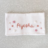 Baby Blanket with Flowers - Personalise Me