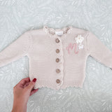 Knitted Cardigan - Hand Embroidered - Personalise Me