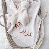 Knitted Cotton Bunny Dou-Dou Comforter - Speckled Beige