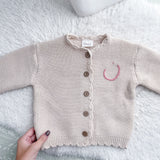 Knitted Cardigan - Hand Embroidered - Personalise Me