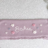 Baby Blanket with Flowers - Personalise Me