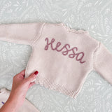 Knitted Cardigan - Hand Embroidered - Personalise Me