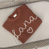 Knitted Jumper - Hand Embroidered - Personalise Me