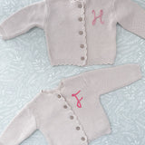 Knitted Cardigan - Hand Embroidered - Personalise Me