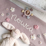 Flower Blanket, Bunny & Teether 3-Piece Gift Set - Personalise Me