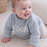 Knitted Sweater - Hand Embroidered - Personalise Me