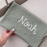 Pointelle Cotton Baby Blanket - Personalise Me