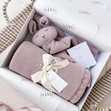 Build Your Own - Baby Blanket & Knitted Bunny Comforter Gift Set - Personalise Me